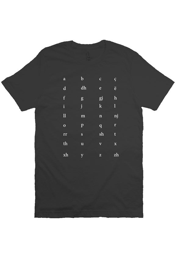 Alphabet T-shirt- No Corner Black 