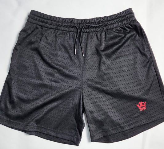 Mesh-Shorts / Rotes Logo