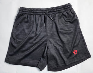 Mesh-Shorts / Rotes Logo