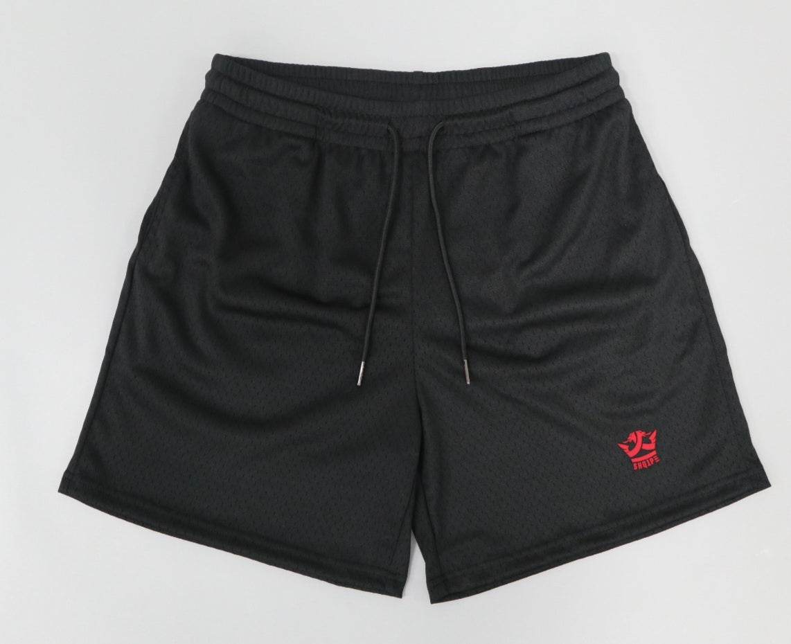 Mesh-Shorts / Rotes Logo