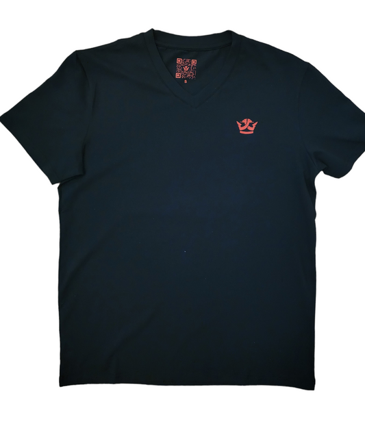 T-Shirt V Neck (Black)