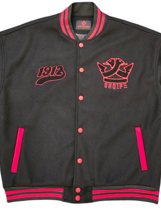 Varsity Jacket (Black/Red)