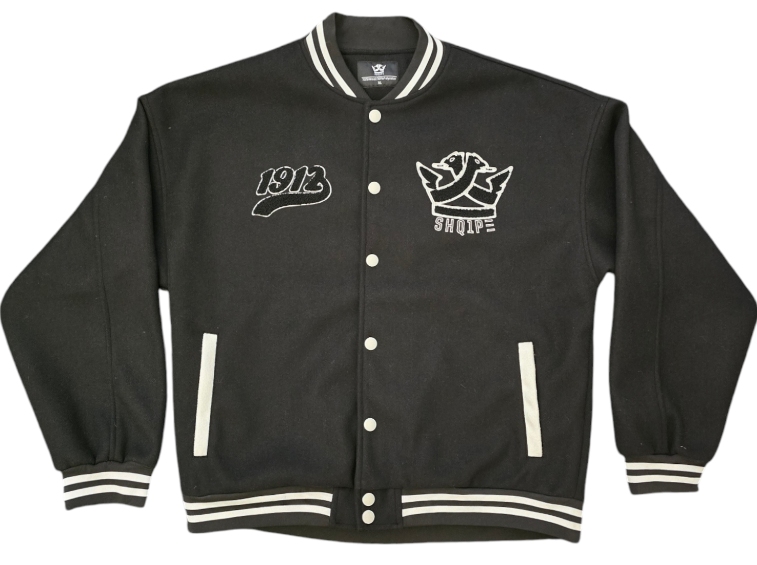 Varsity Jacket (Black/White)