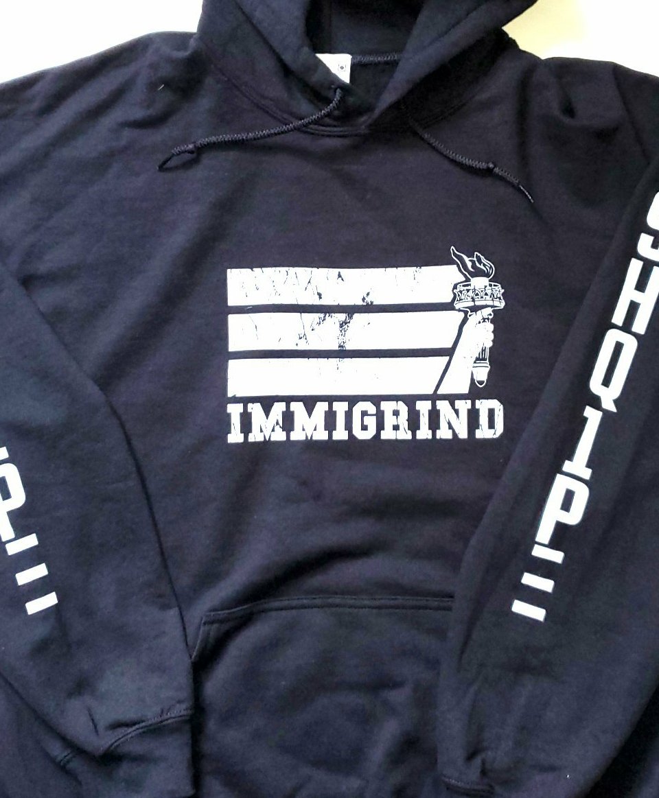 Pullover Hoody-Black Immigrind
