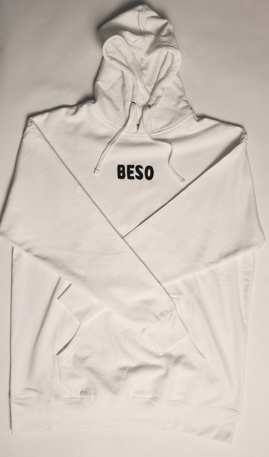 Heavyweight Pullover Hoodie White-Beso