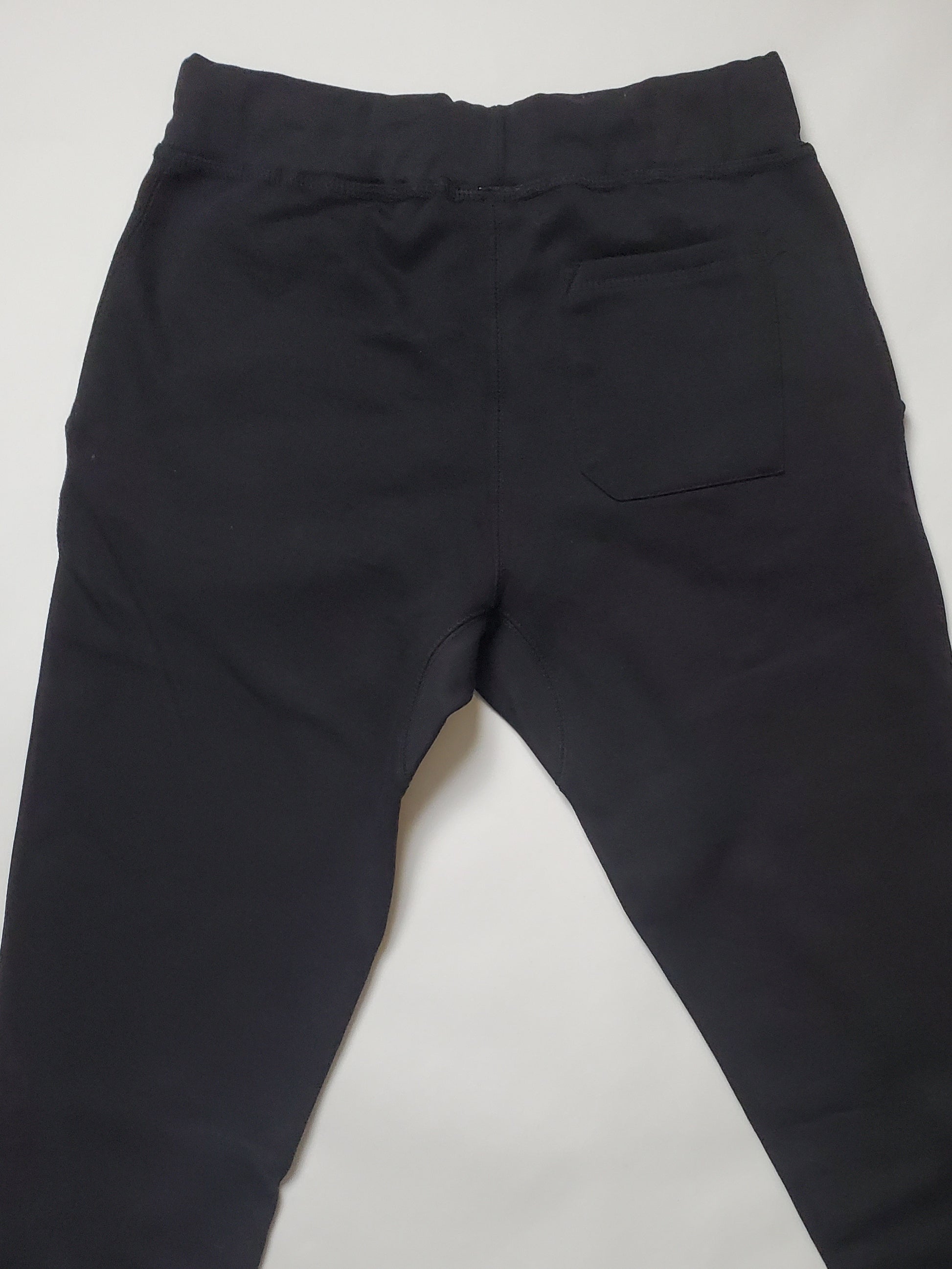 Premium Joggers-Black/White logo