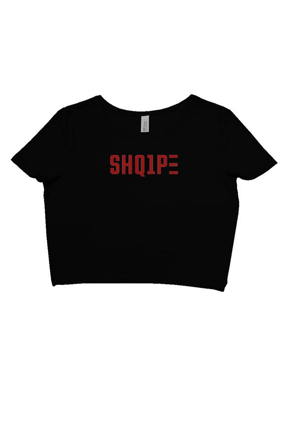 Crop-T-Shirt schwarz