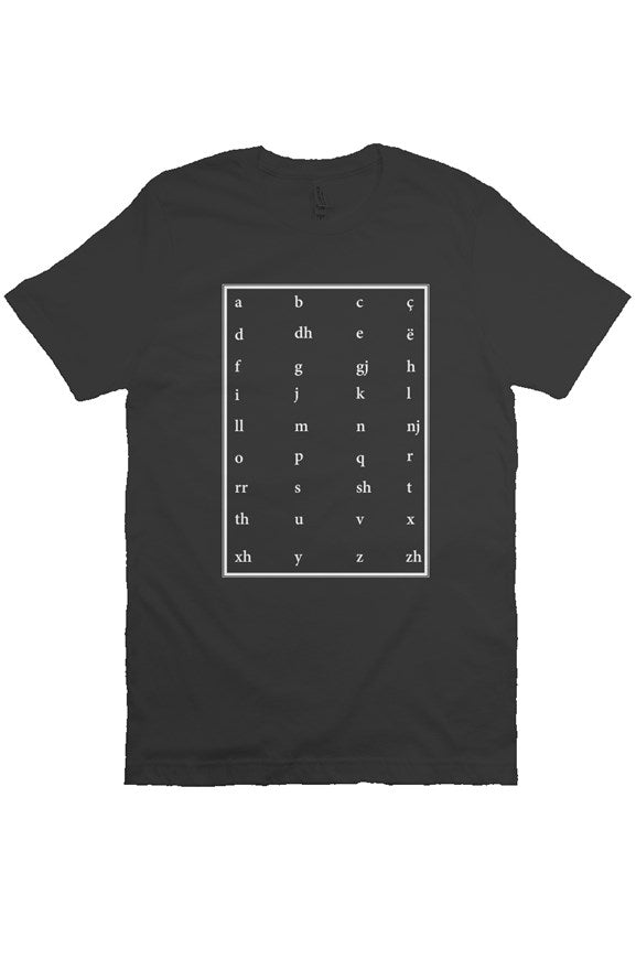 Alphabet T-Shirt Corner-Black
