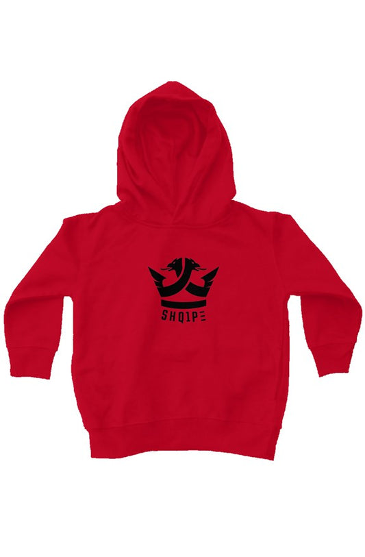 kids fleece pullover hoodie-red