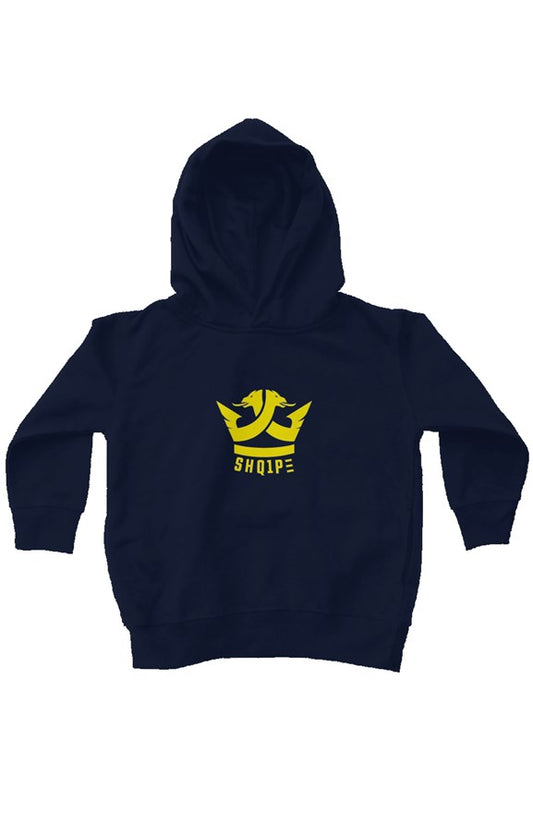 kids fleece pullover hoodie-navy