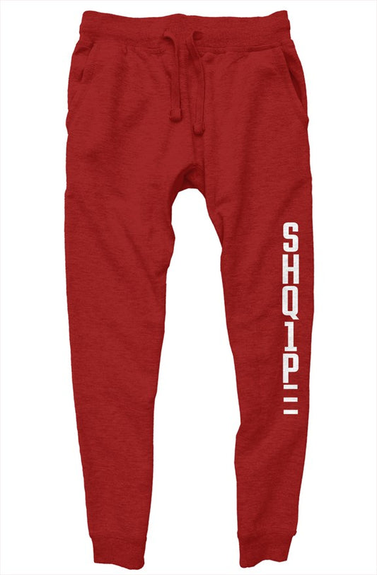 premium joggers-Red/White