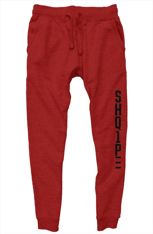 premium joggers-Red/Black