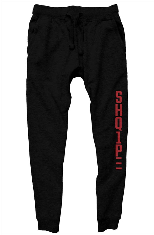 premium joggers-Black/Red