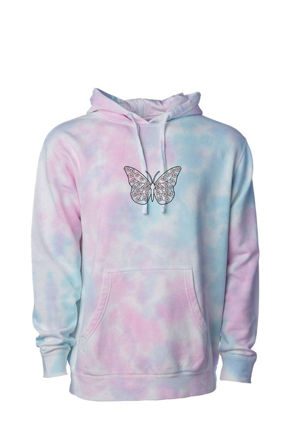 Tie Dye Cotton Candy Hoodie – Schmetterling