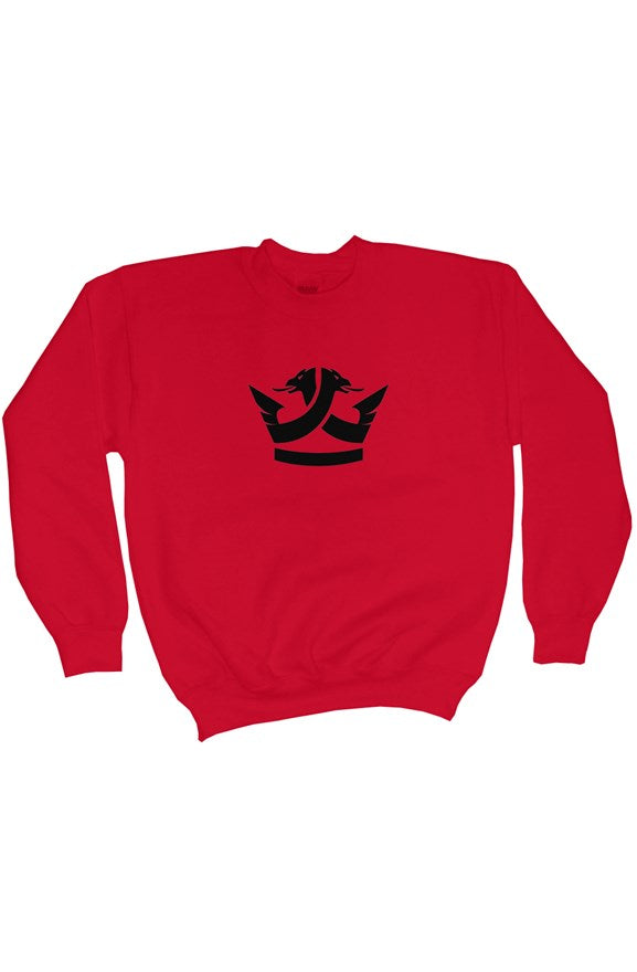 Heavy Blend Youth Crewneck Sweatshirt- Red