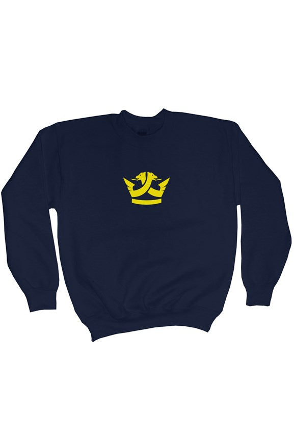 Heavy Blend Jugend-Sweatshirt mit Rundhalsausschnitt – Marineblau