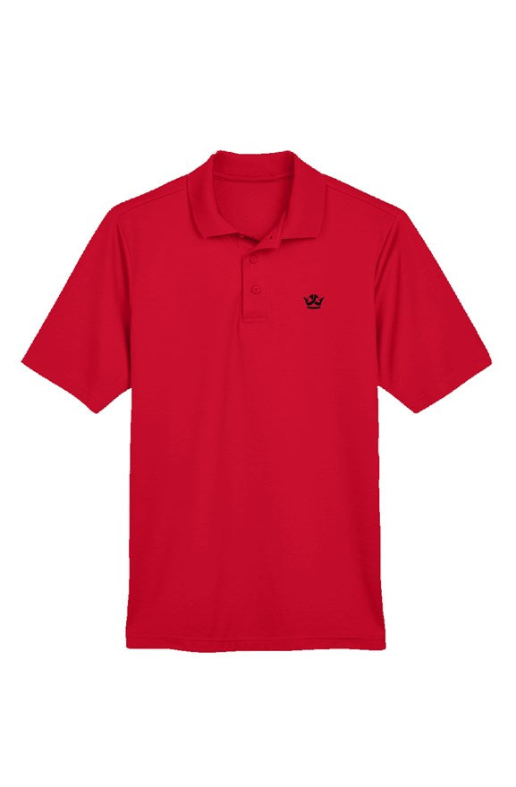 Performance Polo-Red/Black Crown