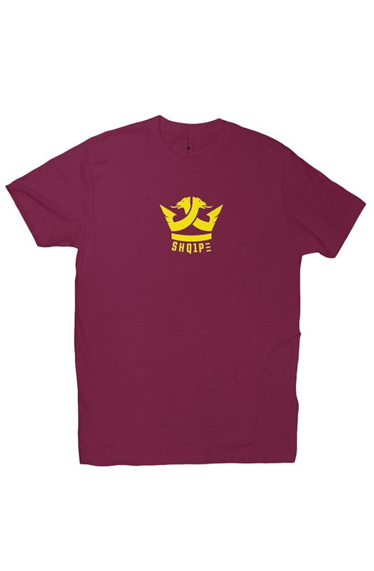 T-Shirt (Maroon/Yellow Logo) 