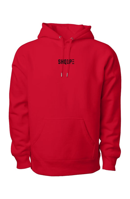 Premium Heavyweight Cross Grain Hoodie Red