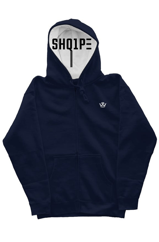 Independent Zip Heavyweight Hoodie_Navy