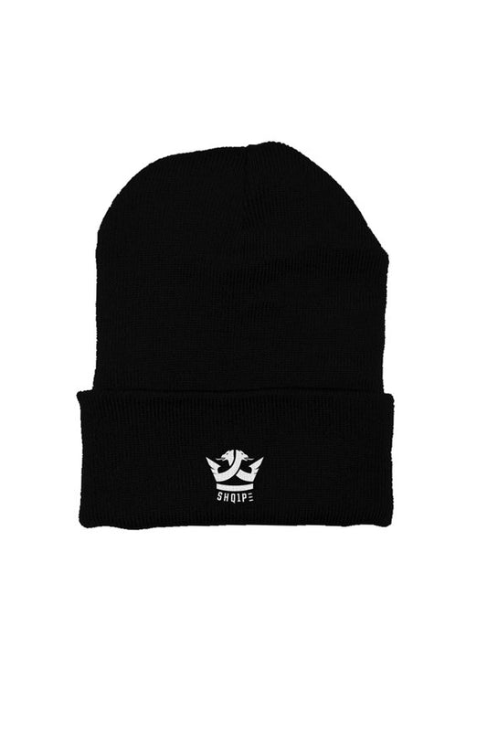 Classic Beanie_Black white logo