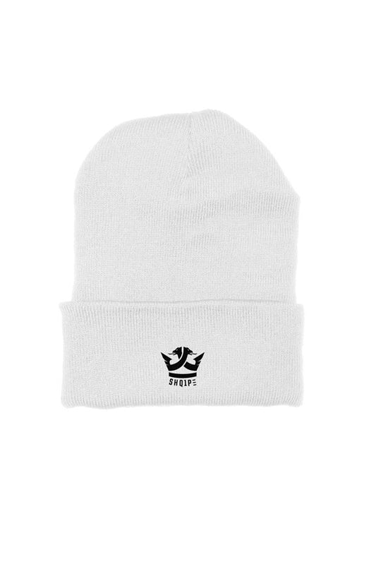 Classic Beanie_White Black logo