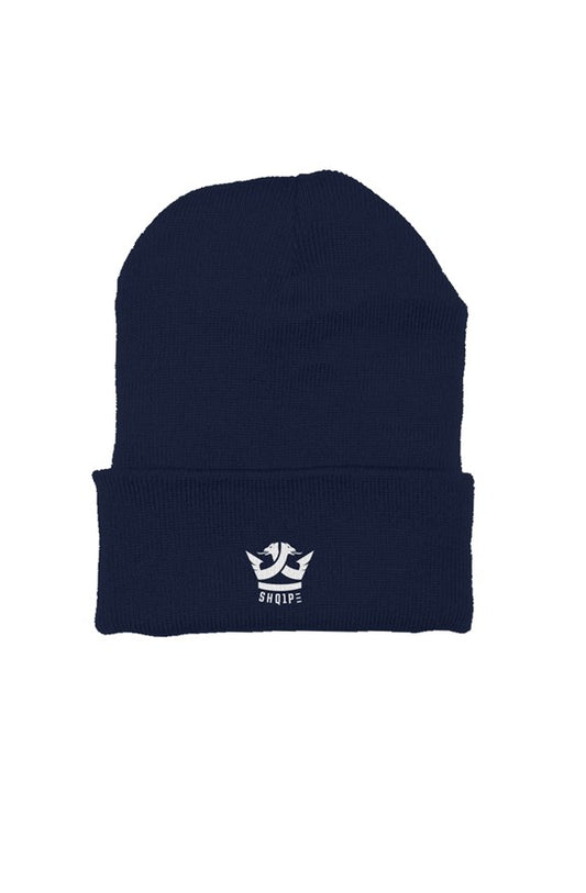 Classic Beanie_Navy White logo