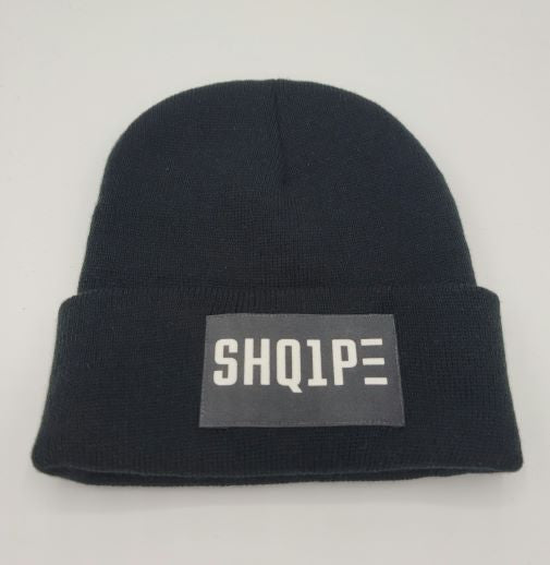 Classic Beanie_Black White Text