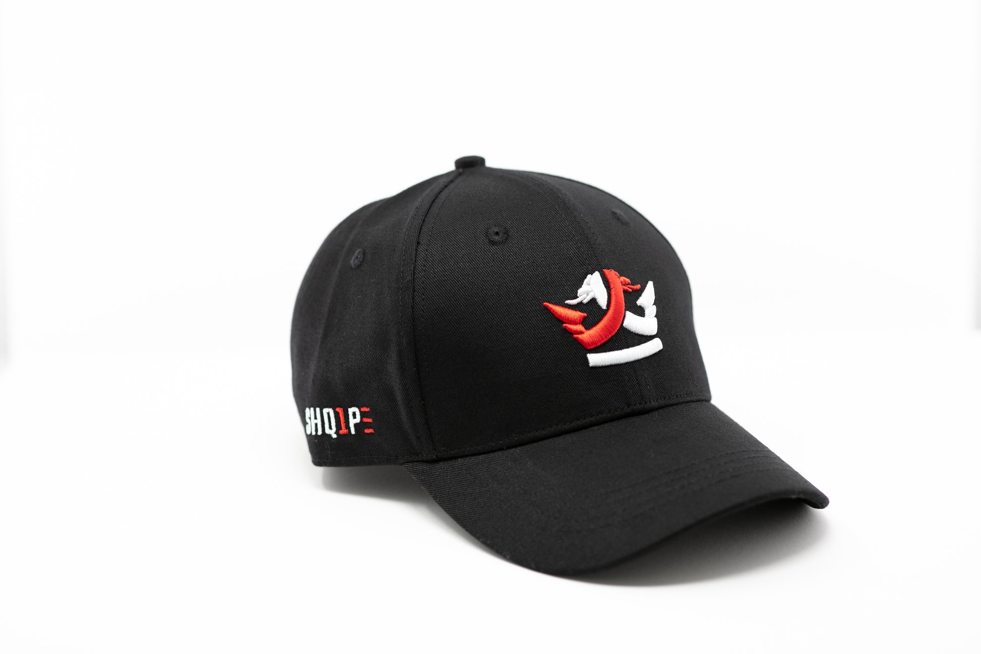 1st Edition Shq1pe Baseball Cap Black/ Red & White