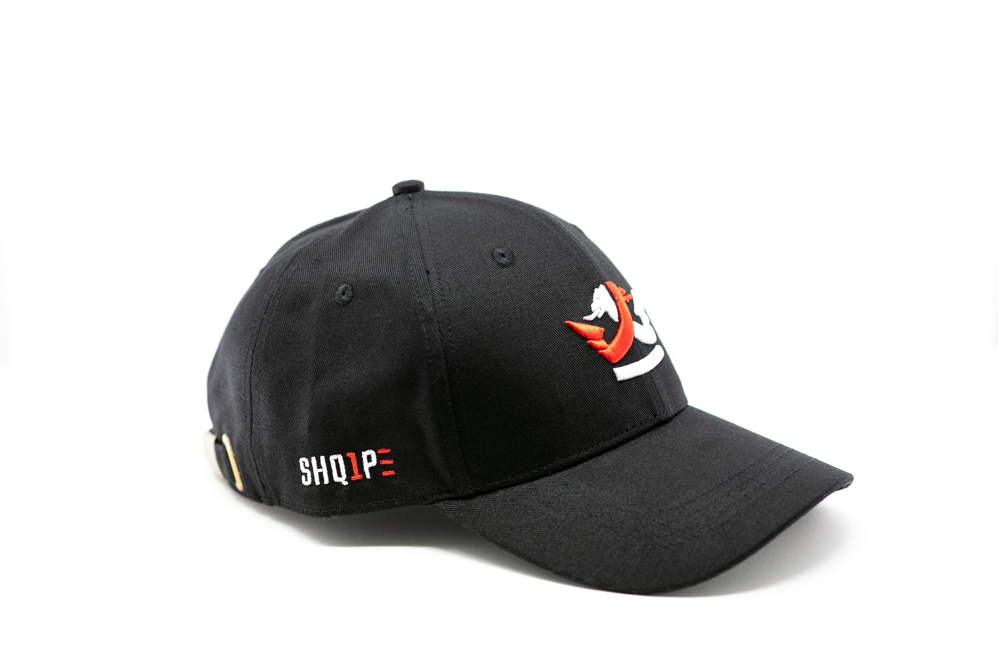 1st Edition Shq1pe Baseball Cap Black/ Red & White