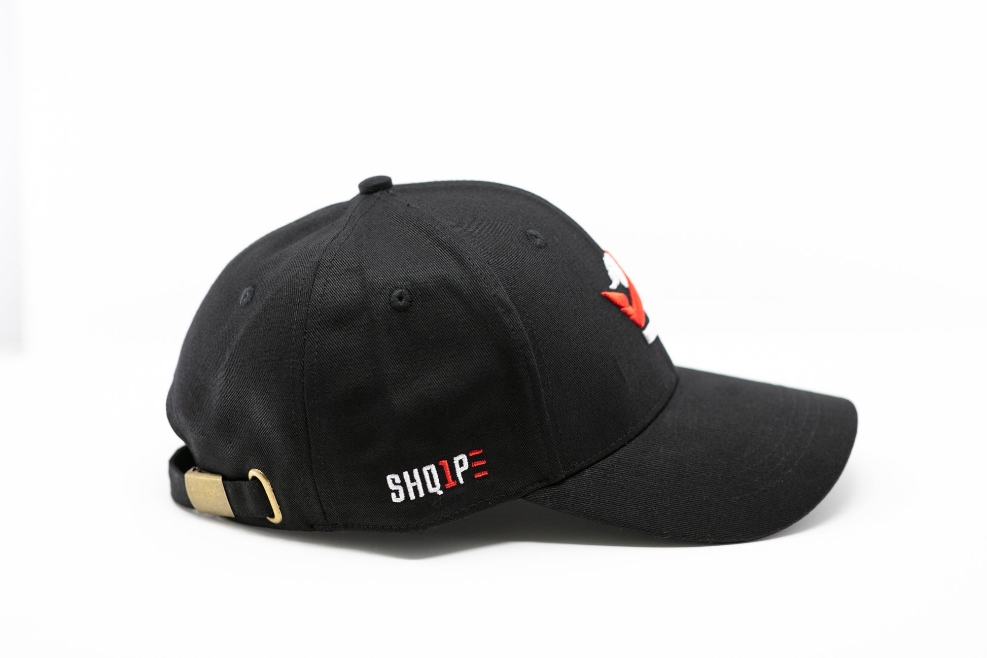 1st Edition Shq1pe Baseball Cap Black/ Red & White