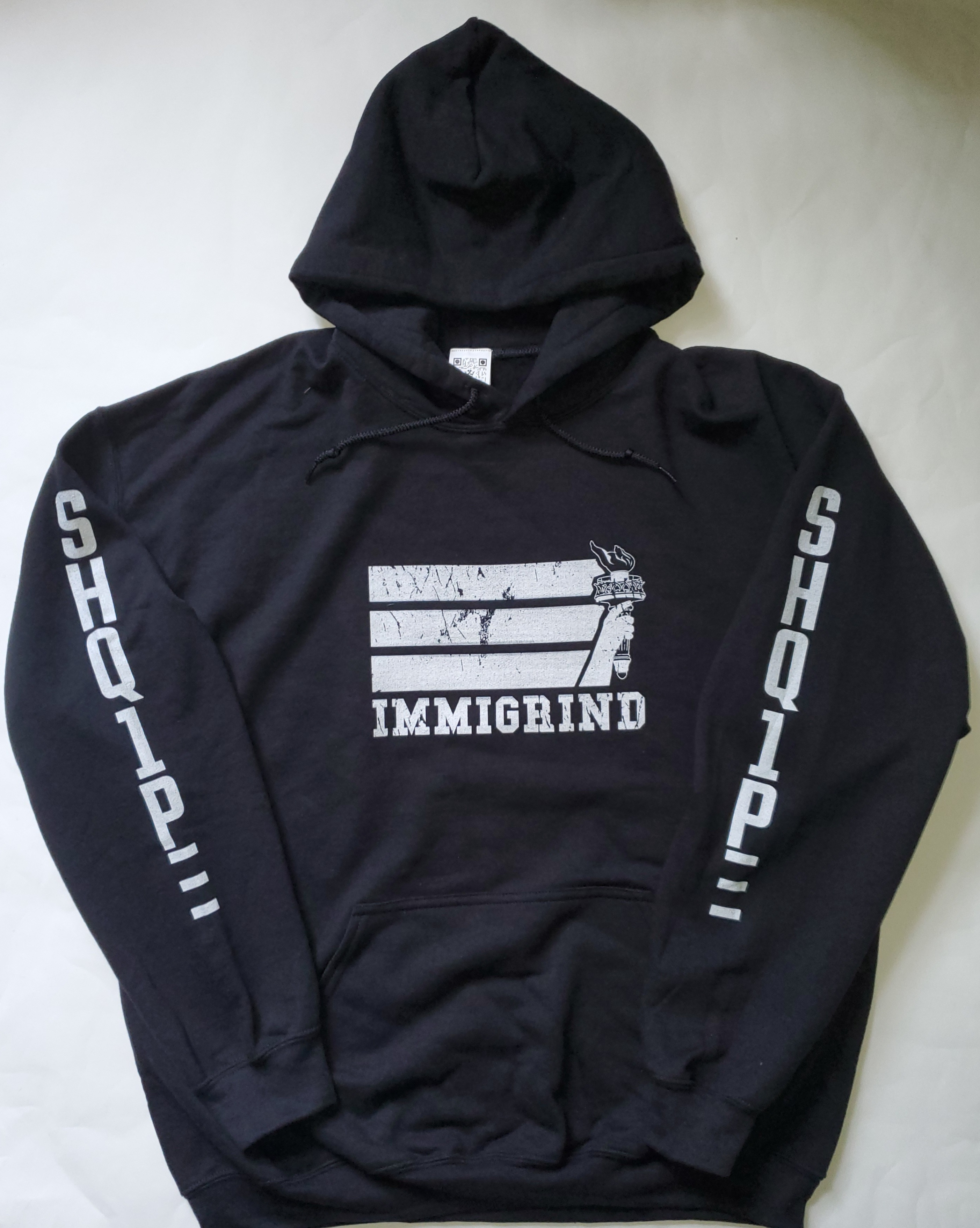 Pullover Hoody-Black Immigrind