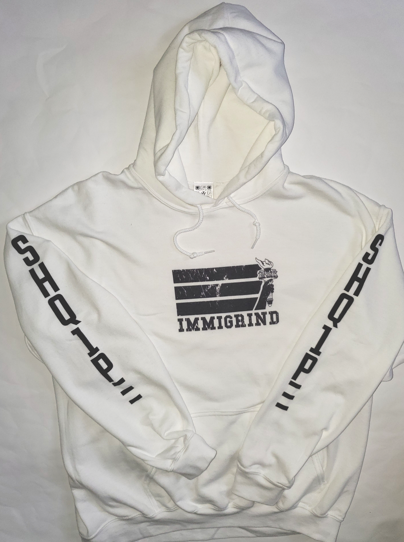 White Pullover Hoody_Immigrind