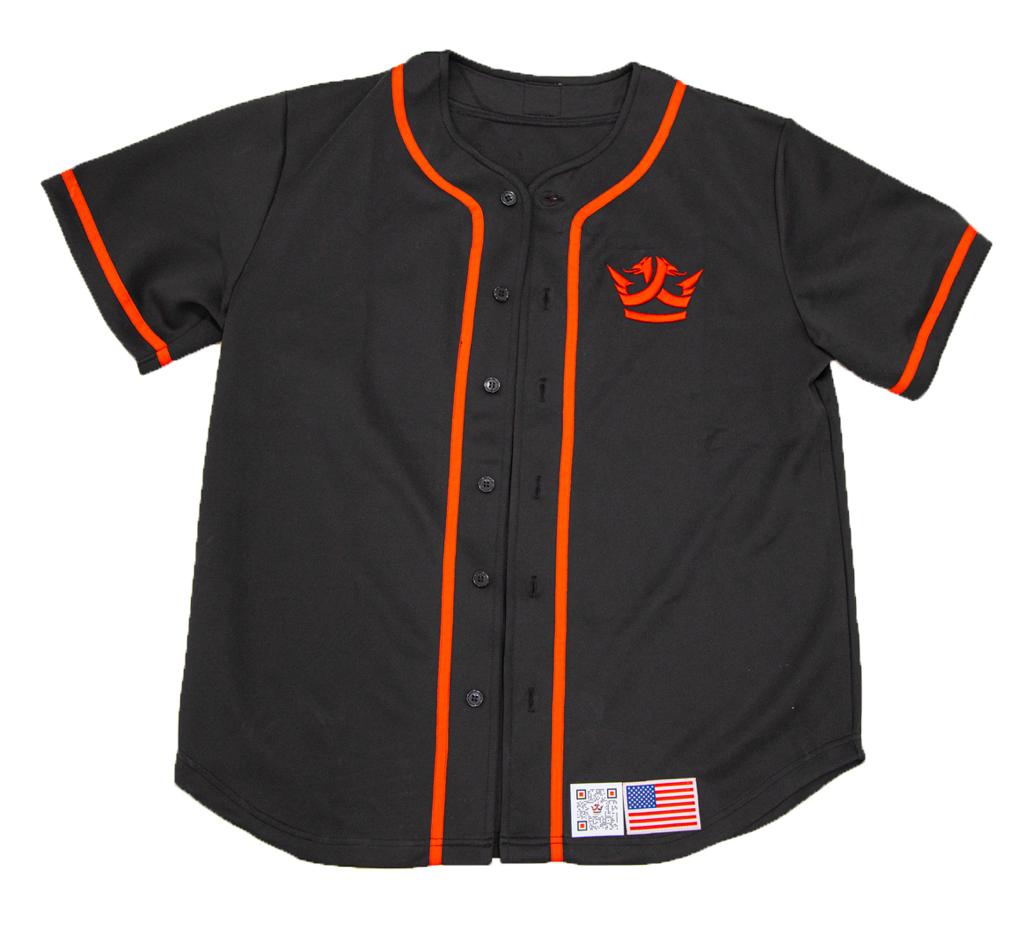 Shq1pe Baseball Jersey-Black