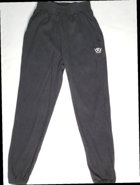 Jogger-Set mit kurzem Oberteil (Schwarz)