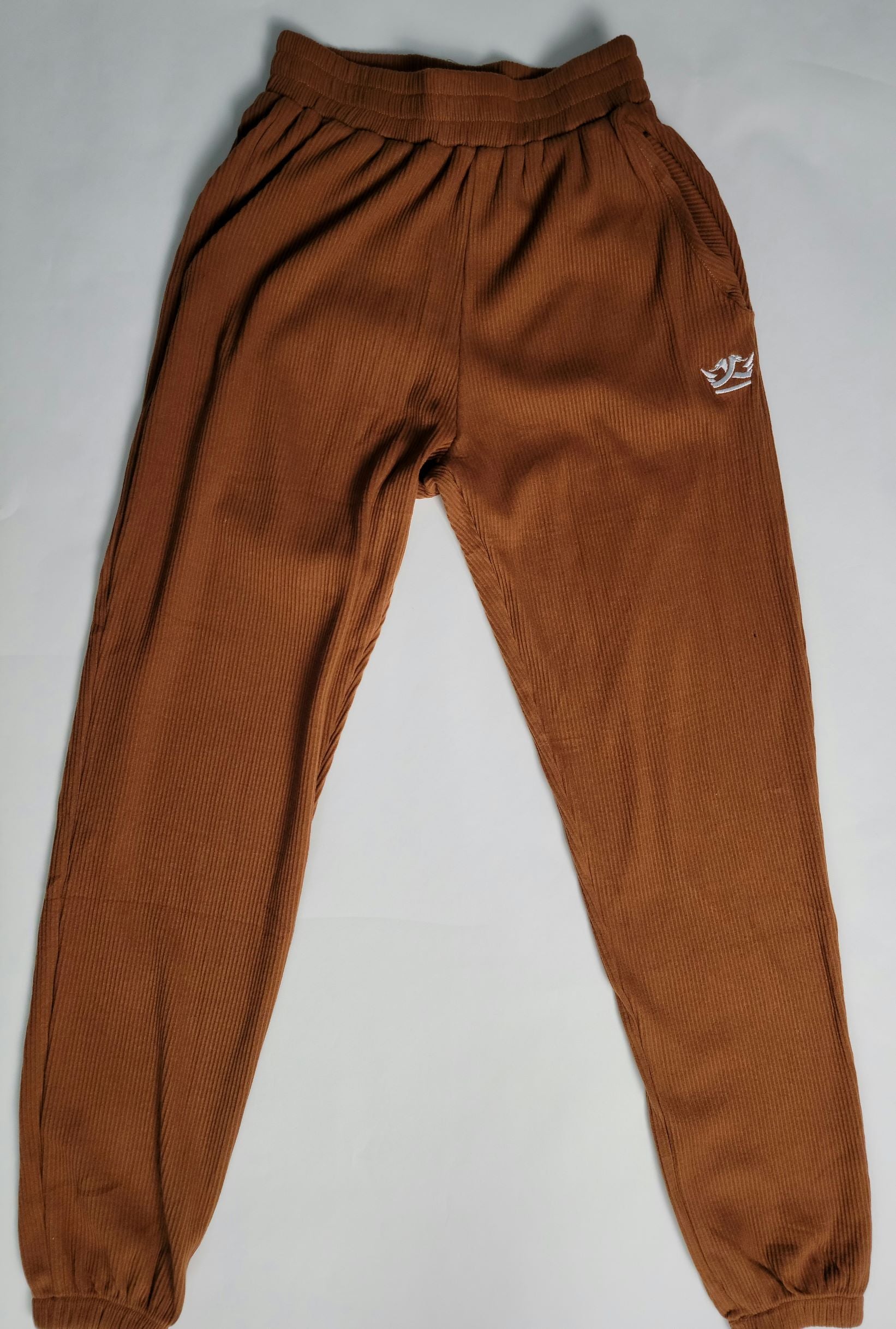 Cropped Top Jogger Set (Dark Brown)