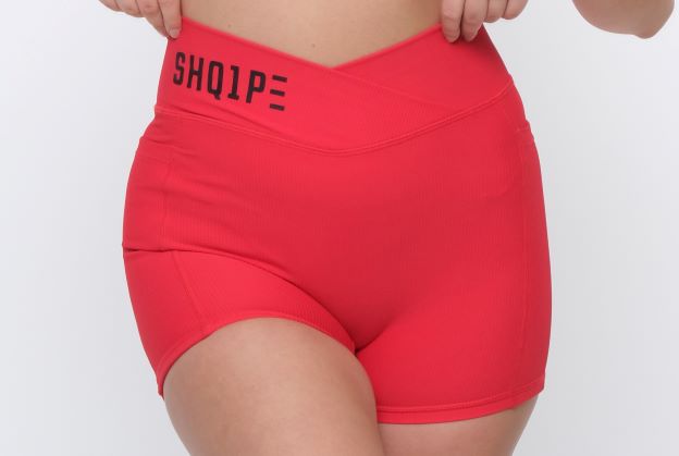 Shorts + Tank Top Red Color/Black Logo