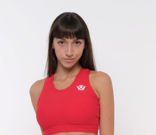 Shorts + Tank Top Red Color/White Logo