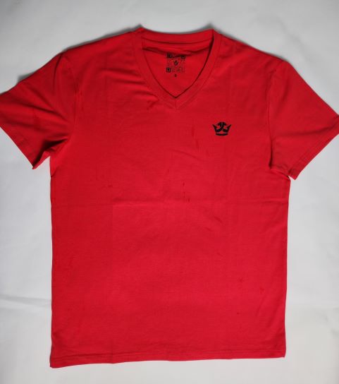 T-Shirt V Neck (Red)