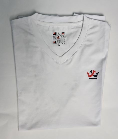 T-Shirt V Neck (White)