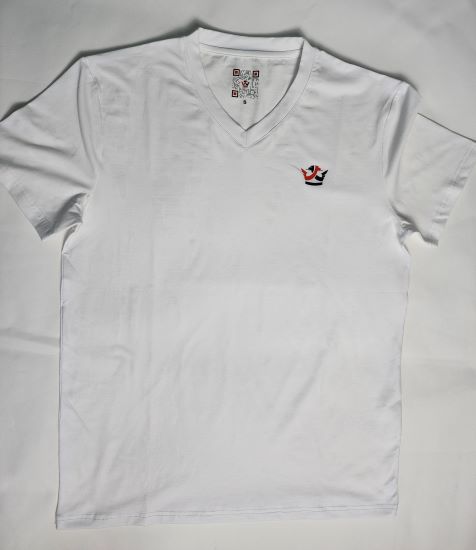 T-Shirt V Neck (White)