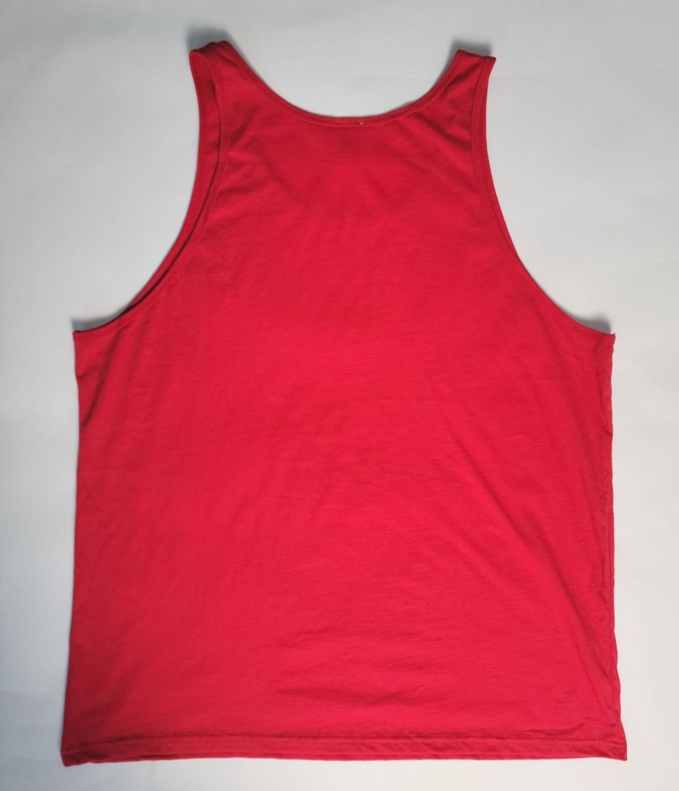 Tank Top-Red/Black Text