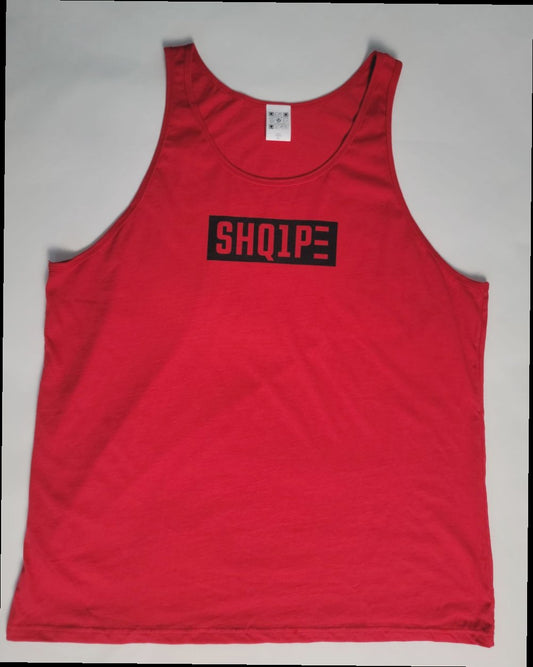 Tank Top-Red/Black Text