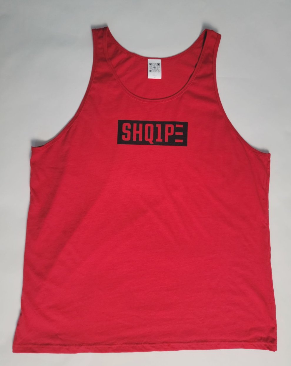 Tanktop – roter/schwarzer Text