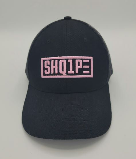 Trucker Hat (Black/Pink)