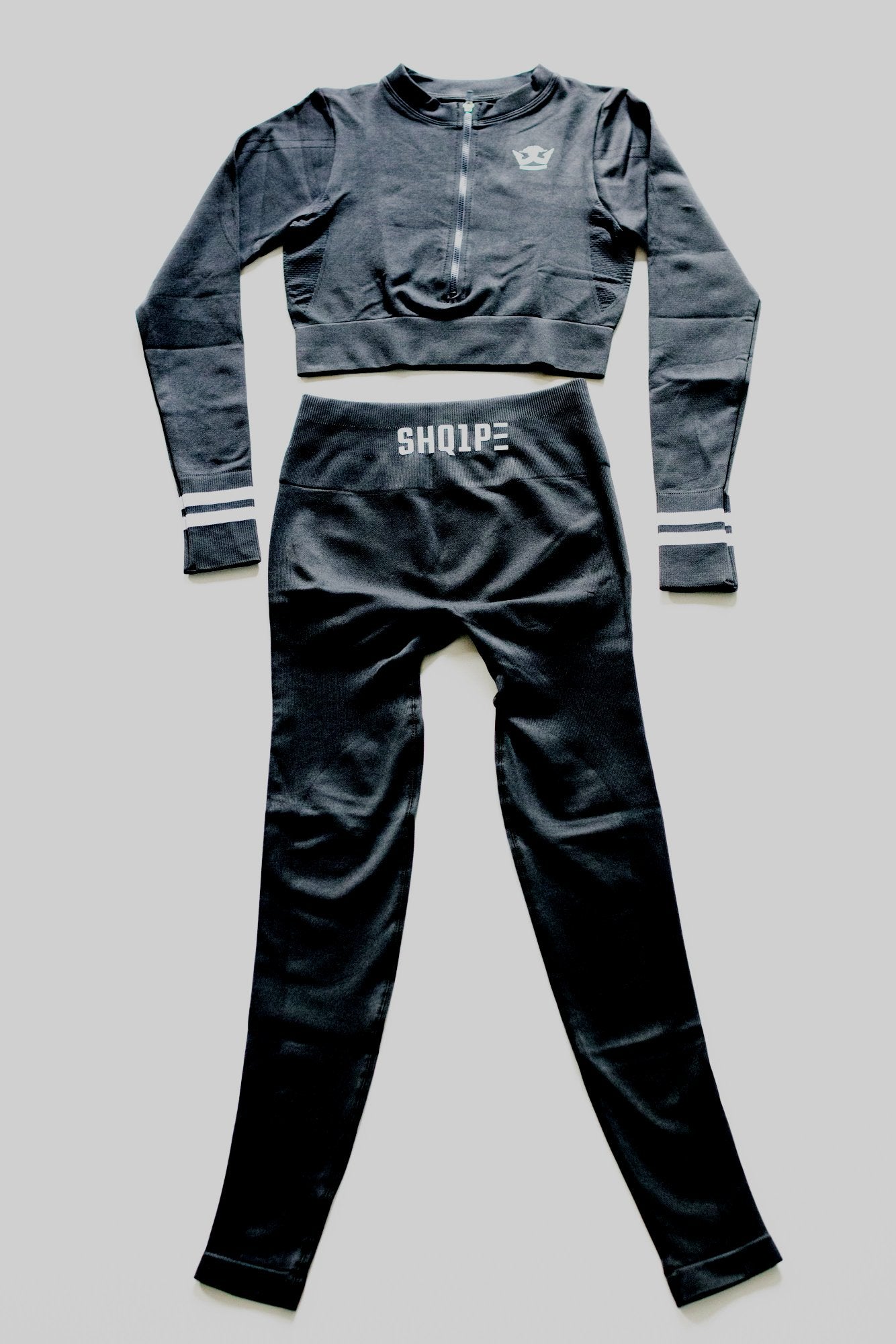 Women's Casual 2 Piece Tracksuit - Black