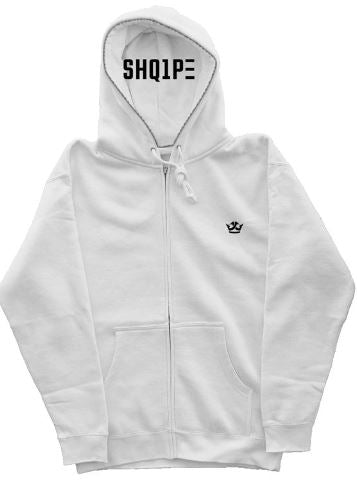 Independent Zip Heavyweight Hoodie_White