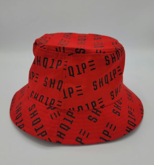 Bucket Hat (Red/Black Text)