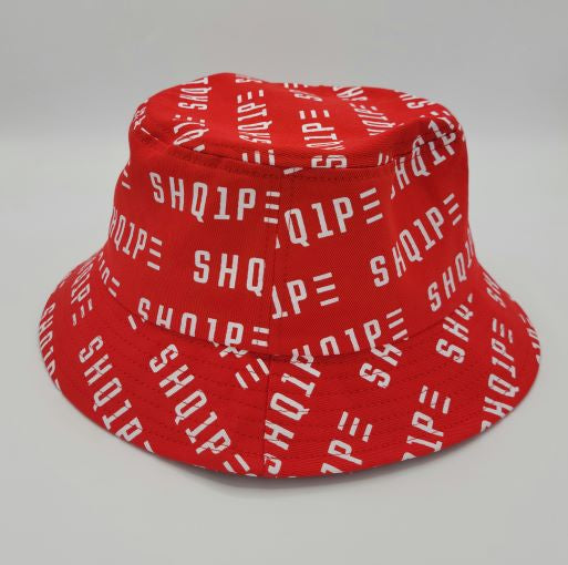 Bucket Hat (Red/White Text)