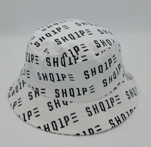 Bucket Hat (White/Black Text)